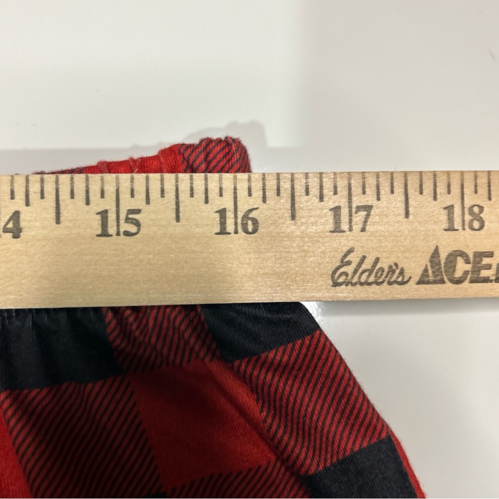 Holiday Pajamas Men’s XL Buffalo Red Black Check Pant Merry Christmas Text Shirt - Picture 6 of 11